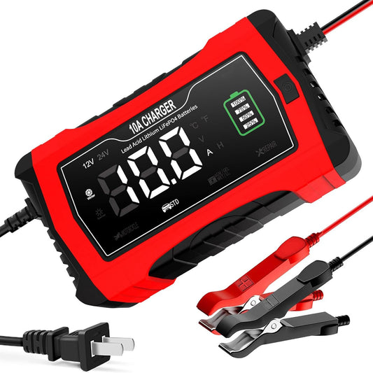 10-Amp Smart Car Battery Charger by Aorika