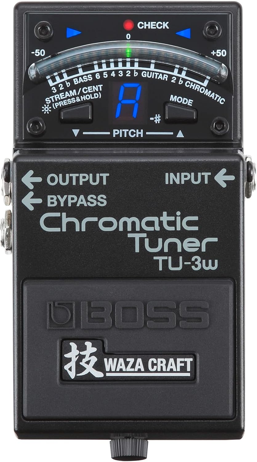 BOSS TU-3W Chromatic Tuner - Precise Bypass