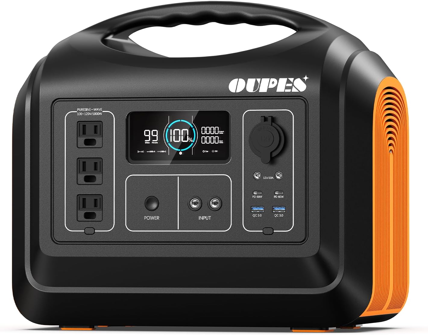 OUPES 1800W Portable Power Station - Ultimate Home Backup!