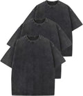 Oversized Cotton T Shirt 3-Pack Vintage Tee - Loose Baggy Fit