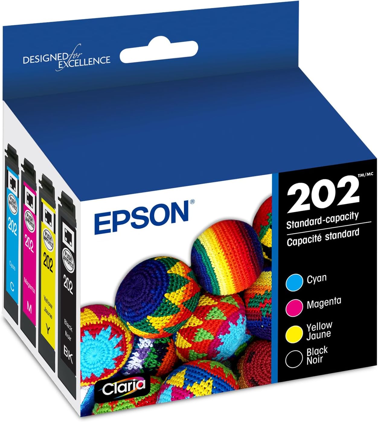 EPSON 202 Claria Ink Cartridge Combo Pack for Brilliant Prints