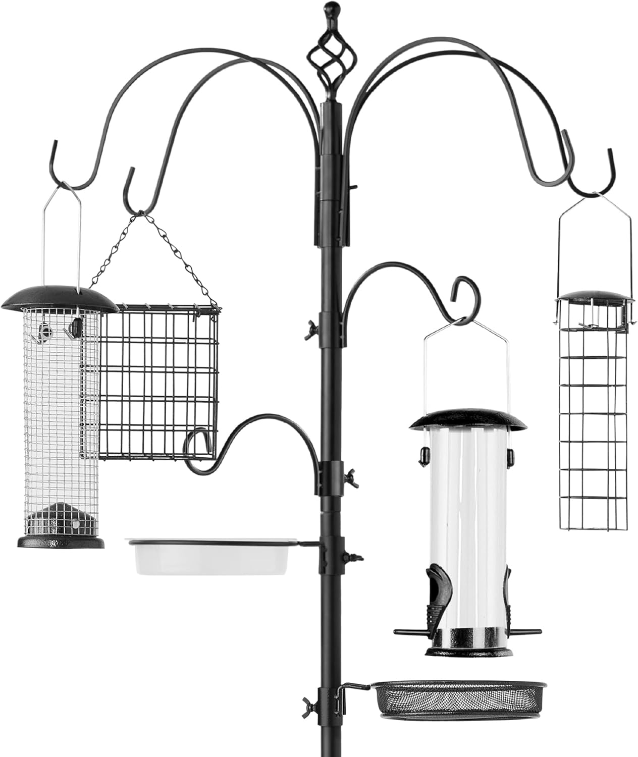 6-Hook Bird Feeding Station for Attracting Wild Birds