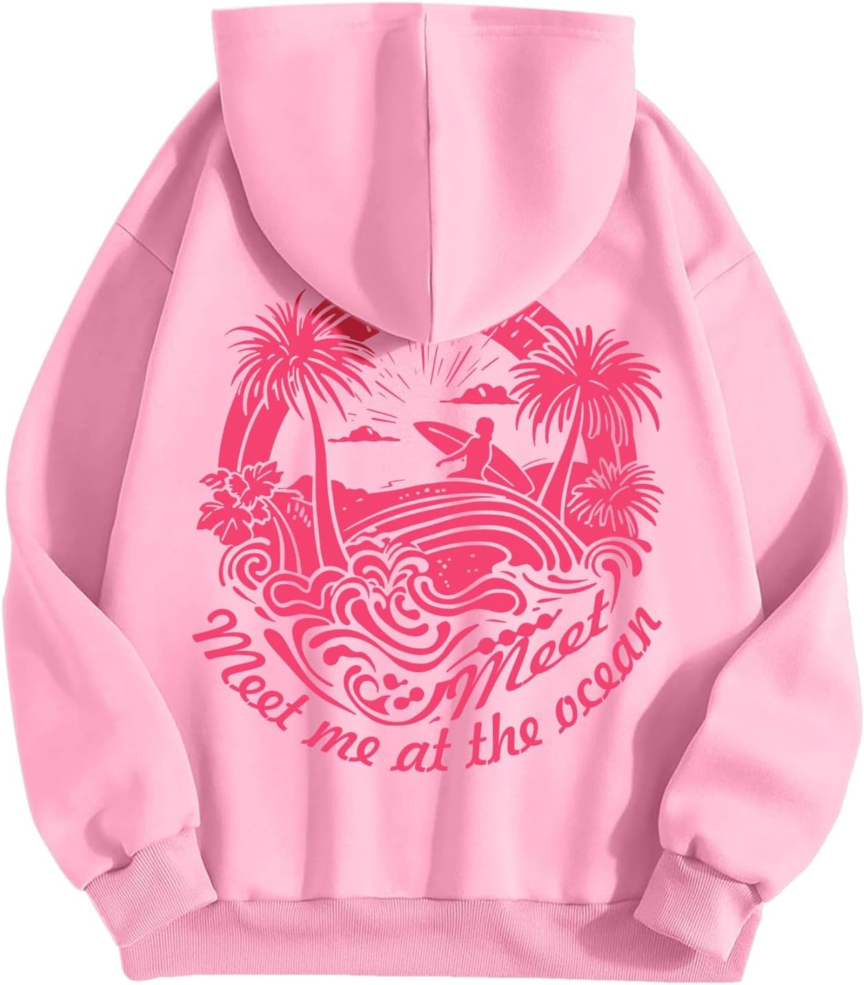 Cute Oversized Pink Puff Hoodie - Teen Must-Have!
