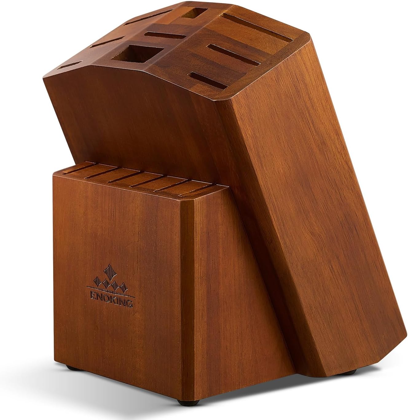 ENOKING 15 Slots Universal Knife Block for Kitchen Counter
