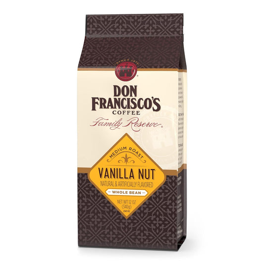Don Francisco's Vanilla Nut Whole Bean Coffee - 12 oz Boost