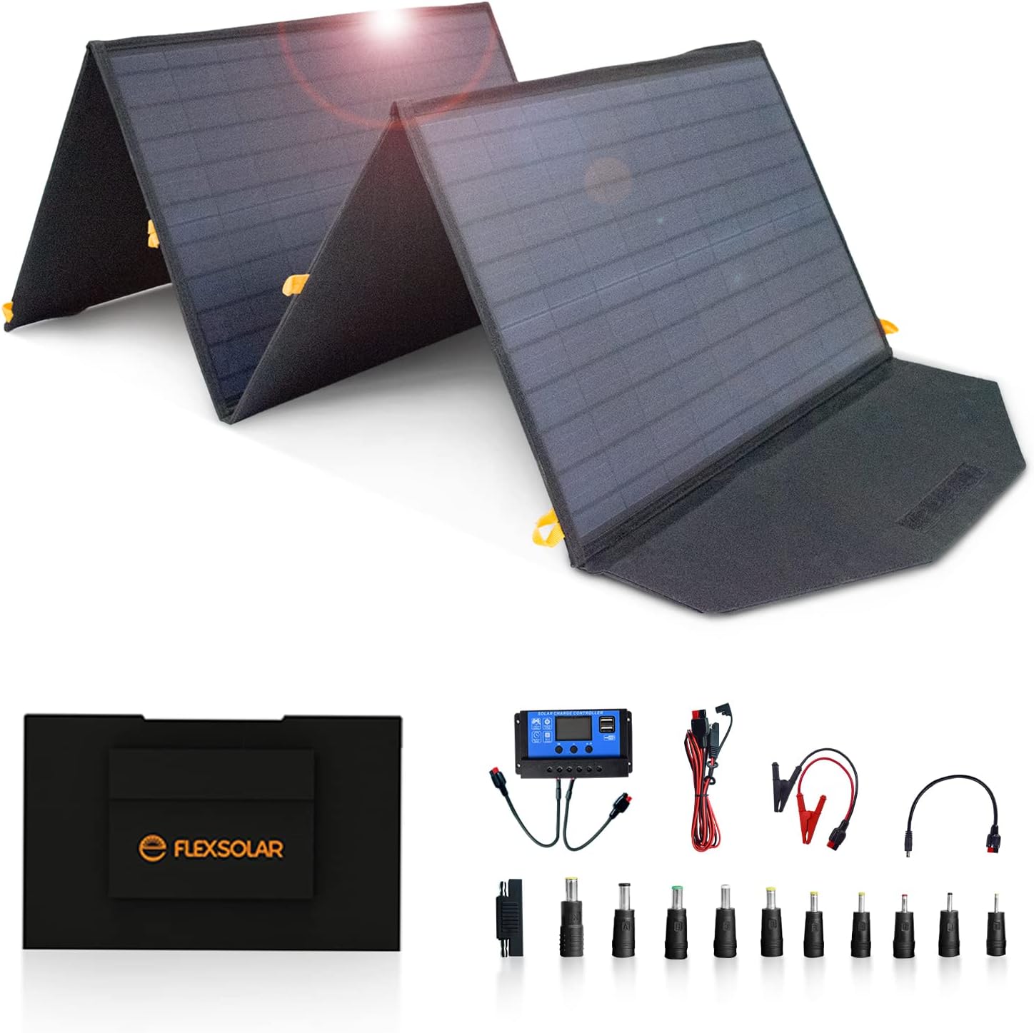 Portable 120W FlexSolar Solar Charger - Emergency Power
