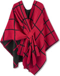 Moss Rose Women's Shawl Wrap Poncho Ruana Cape - Soft Open Front