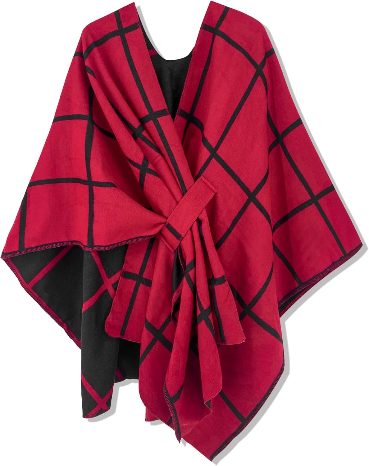 Moss Rose Women's Shawl Wrap Poncho for Fall and Winter Style