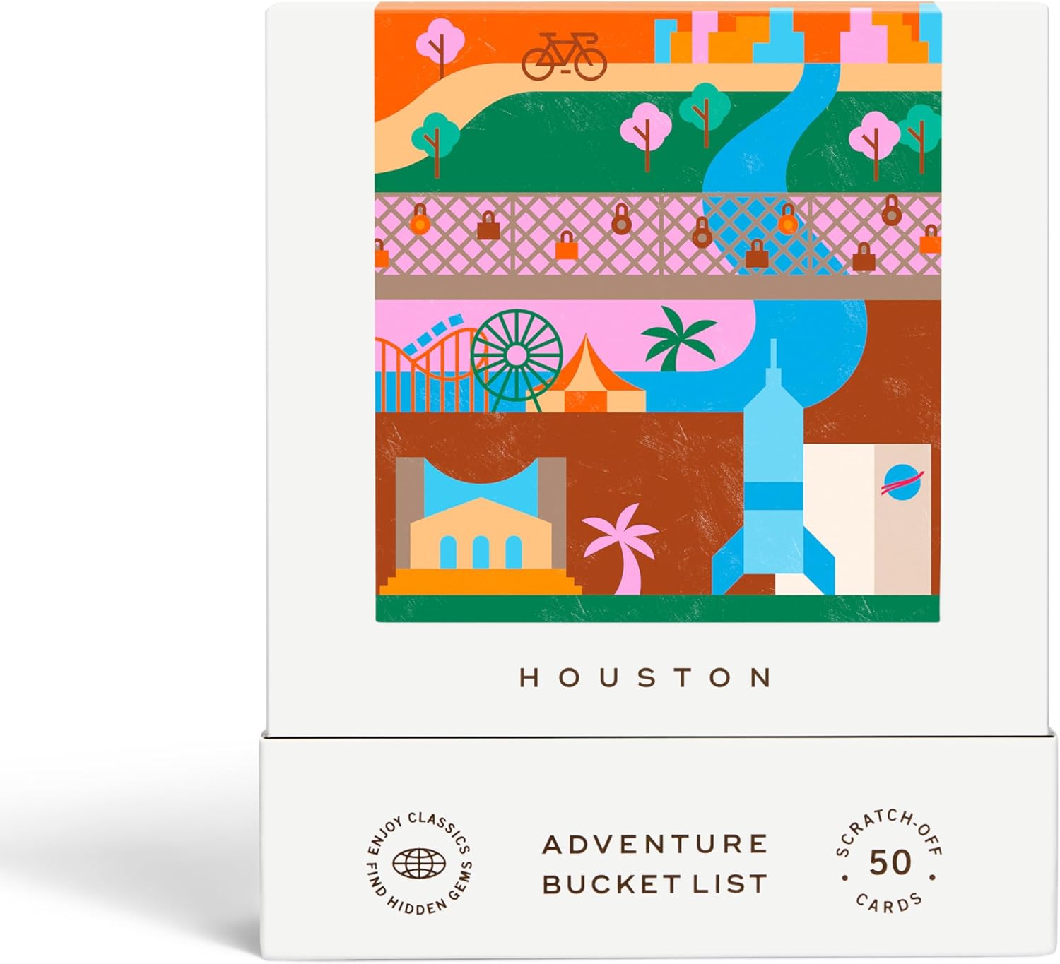Houston Adventure Bucket List - 50 Scratch-Off Cards for Fun