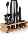 Stylish Bartender Kit - 12pc Cocktail Shaker Set with Recipes Booklet