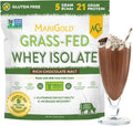 Grass-fed Whey Protein Isolate Powder - Rich Chocolate Malt Flavor