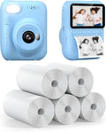 Kids Instant Print Camera with 8 Refill Rolls - Easy Instant Photos