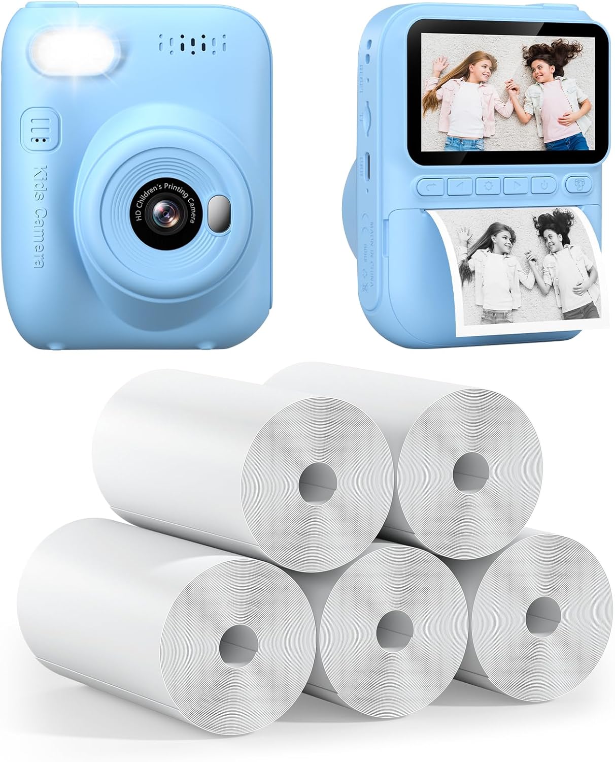 Gofunly Kids Camera Bundle: Instant Print & Refill Paper Set
