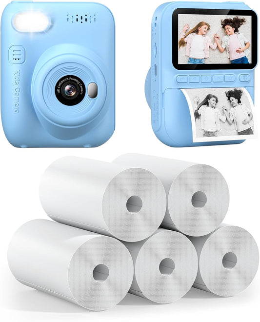 Gofunly Kids Camera Bundle: Instant Print & Refill Paper Set