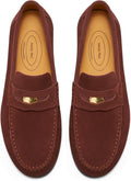 Men's Vintage Loafers for Men - Classic Penny Slip-On Suede