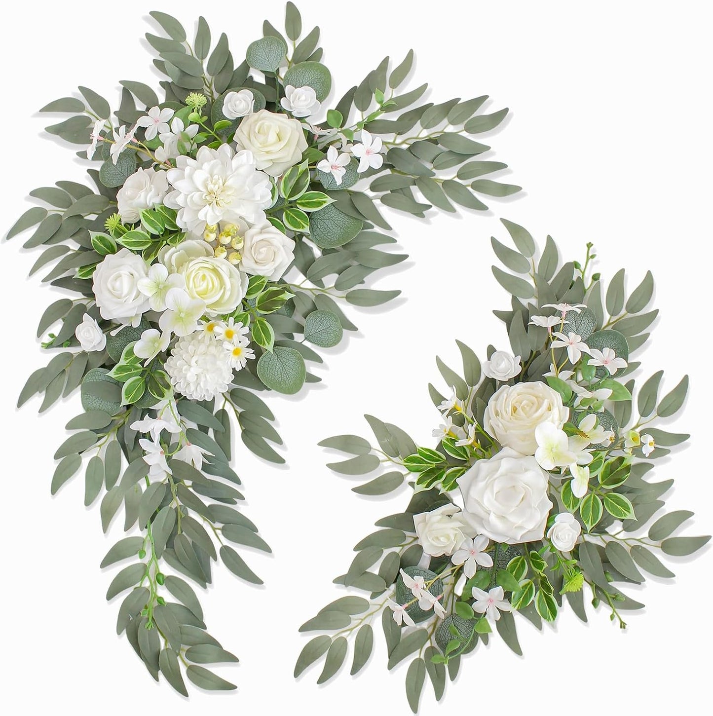 Wedding Welcome Signs Floral Pack of 2 for Elegant Decor