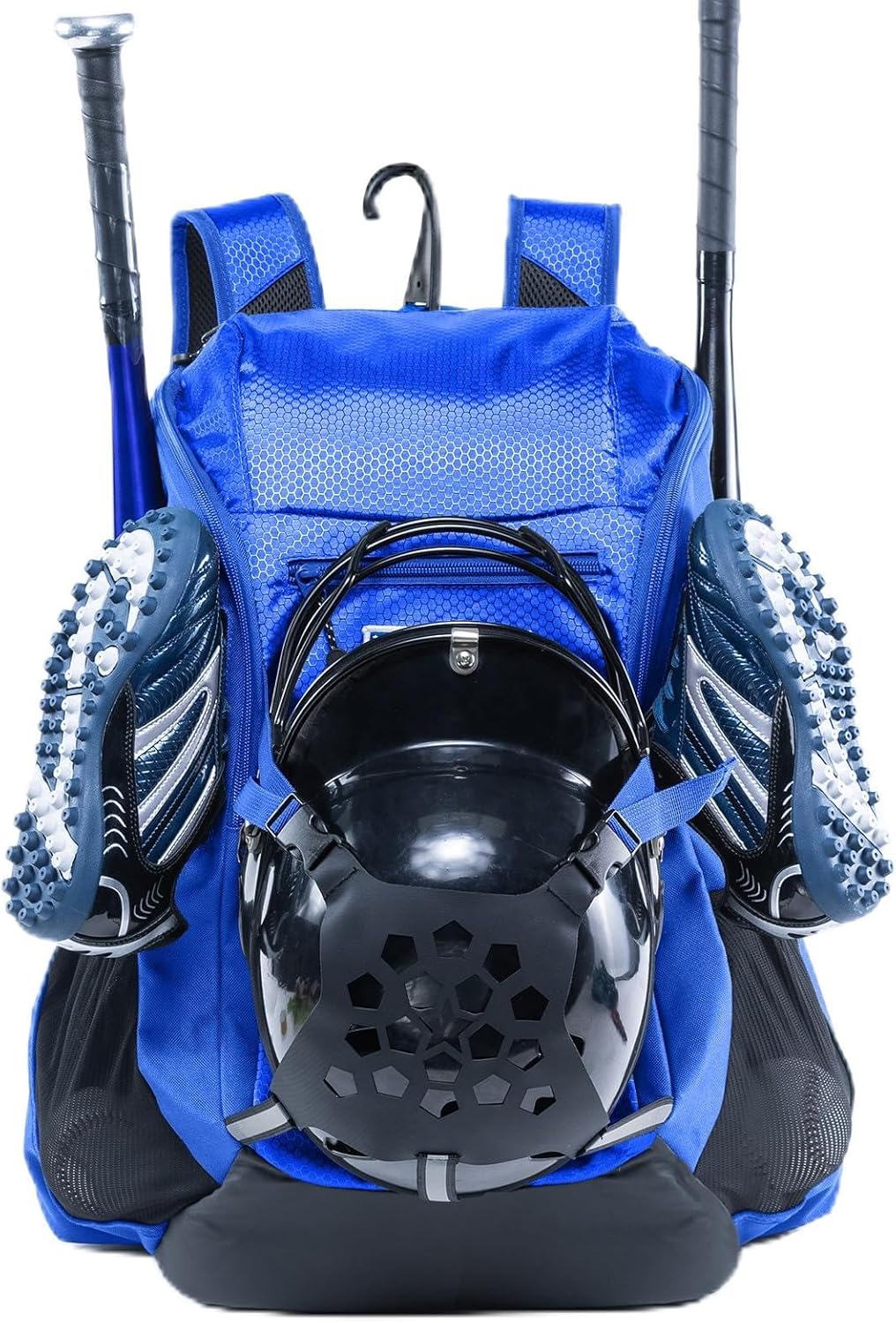 Double-layer Baseball Backpack with Gear Klip for All Ages