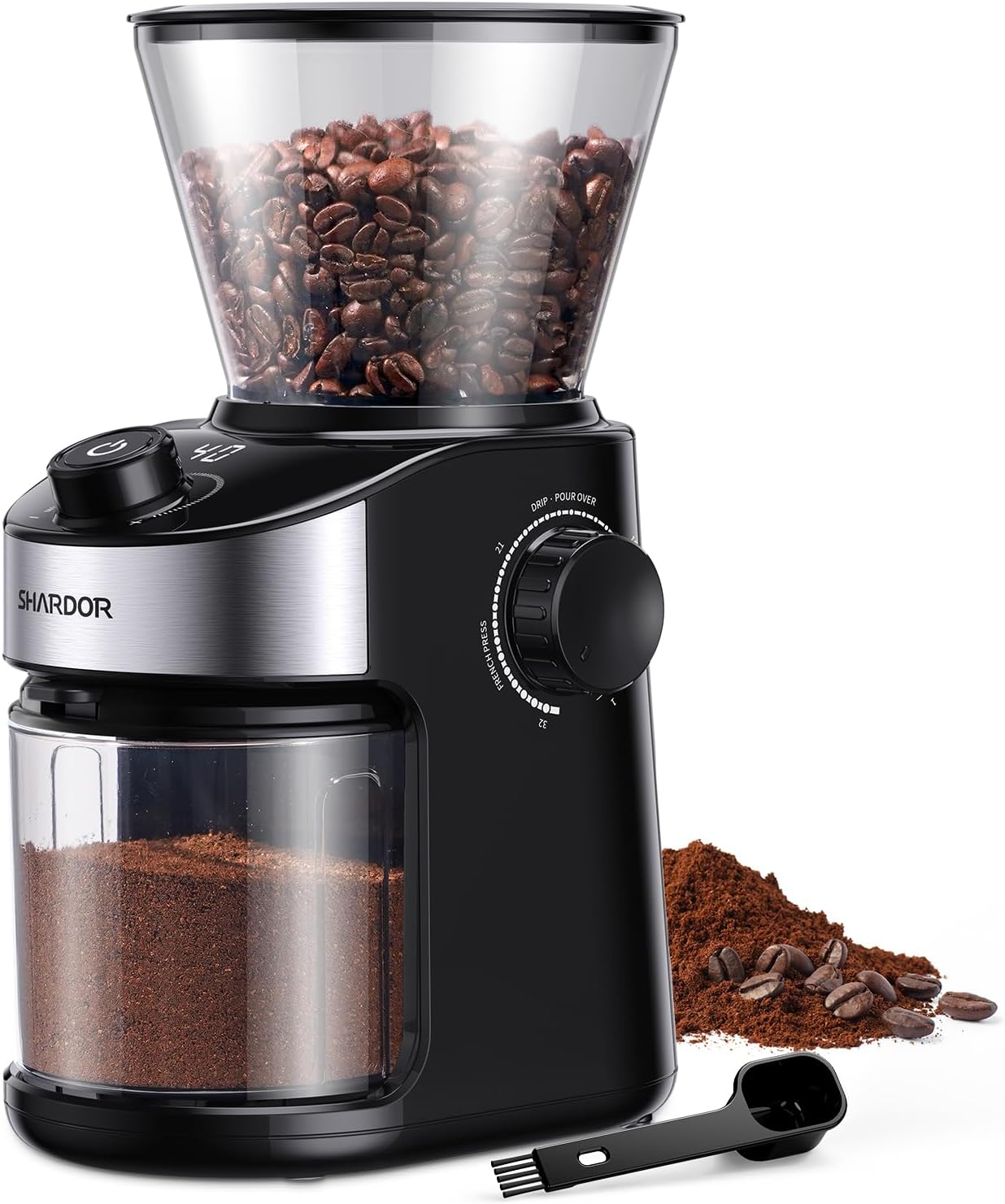 SHARDOR Burr Coffee Grinder with 32 Grind Settings for Home Brewing