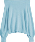 ZAFUL Off Shoulder Knit Sweater for Women - Cozy Pullover