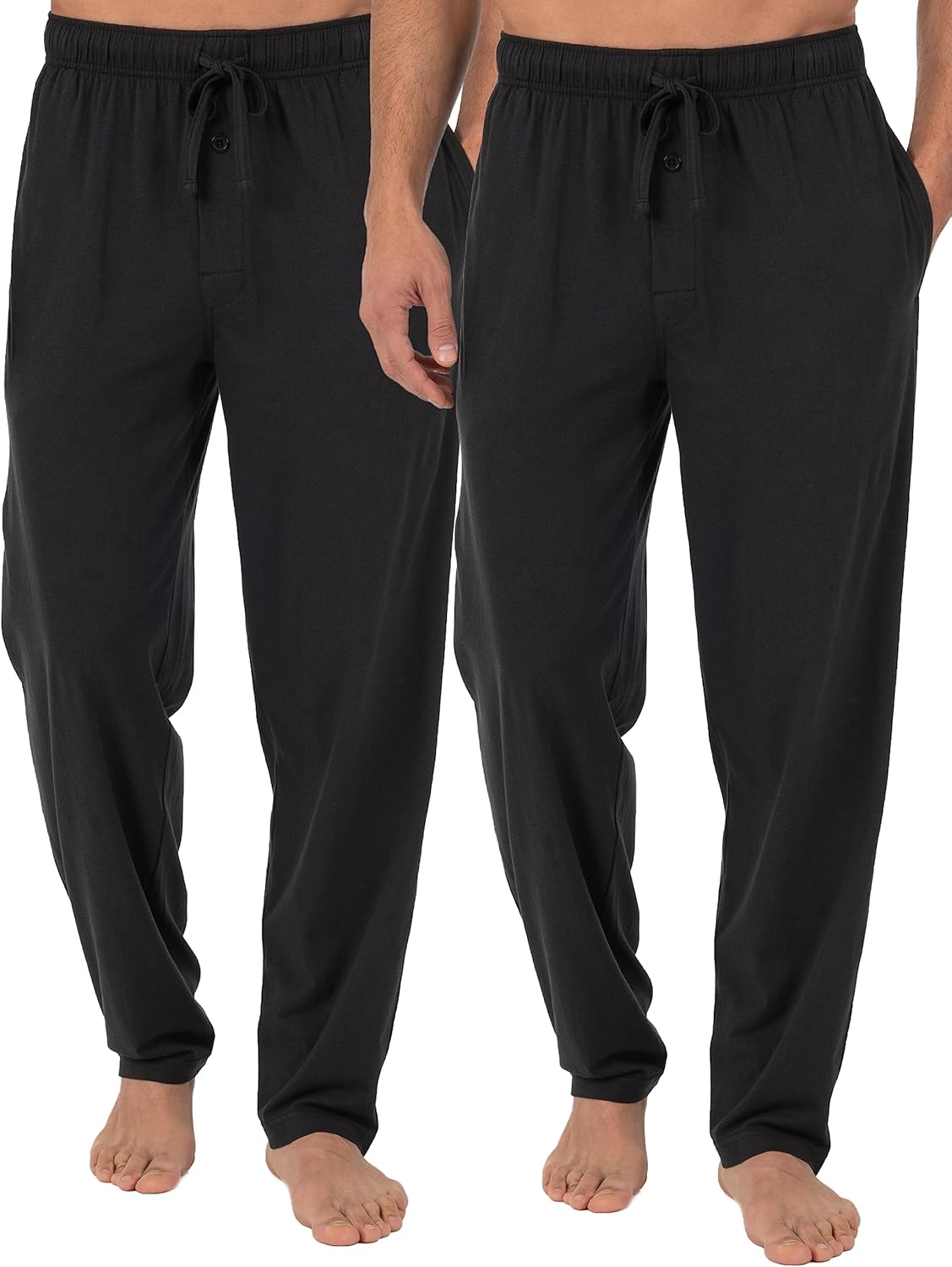 Fruit of the Loom Men's Extended Sizes Jersey Knit Sleep Pants