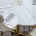 32 in Round Frosted Table Cover Protector - Thick Waterproof Shield