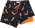 Mens 5 in Swim Trunks with Compression Liner - No Ride Up