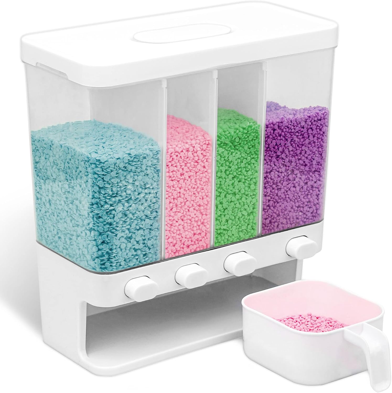 Wall Mounted Laundry Scent Beads Dispenser - Easy Storage Solution
