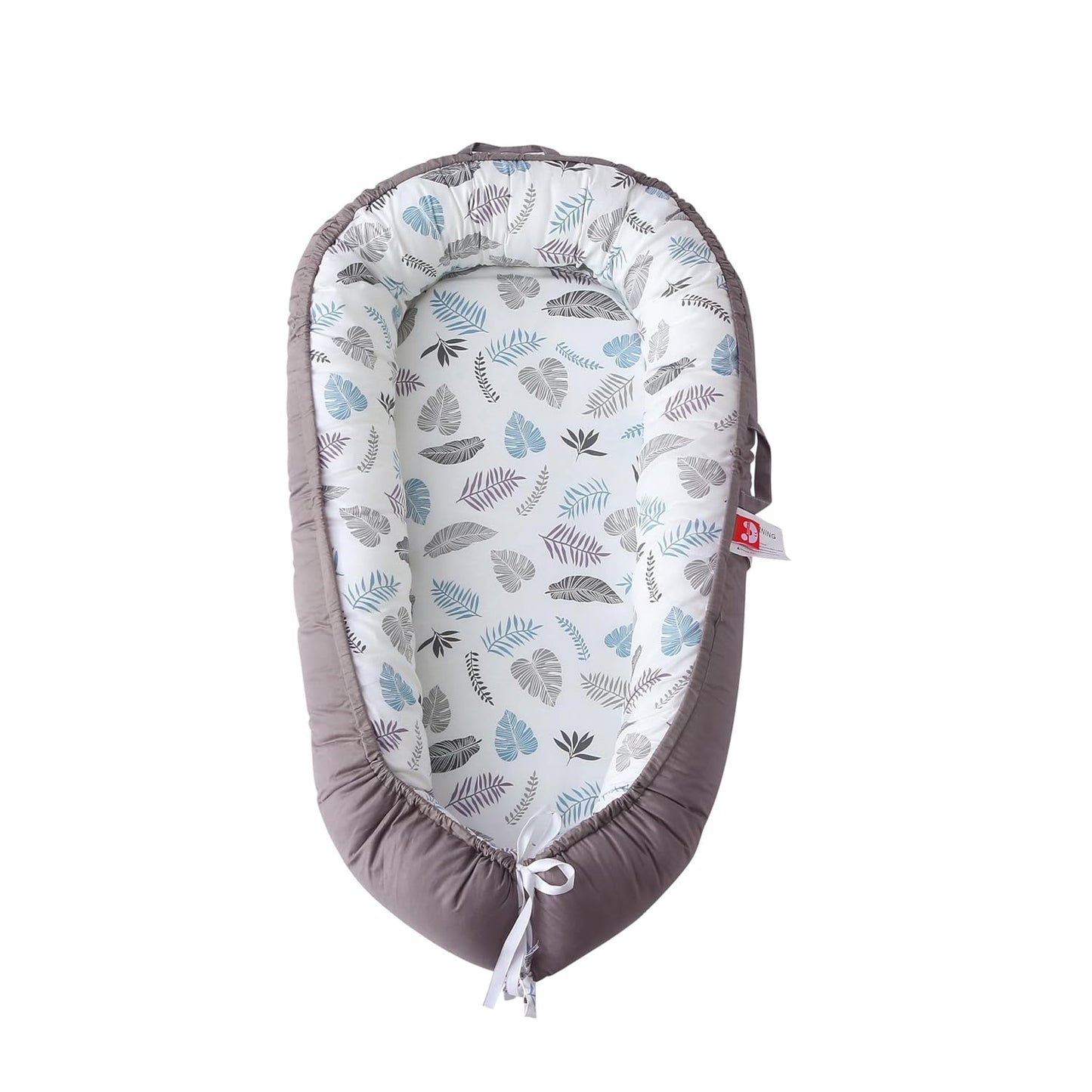 Baby Nest Lounger Cushion Cover for Newborns, Grey Portable Seat