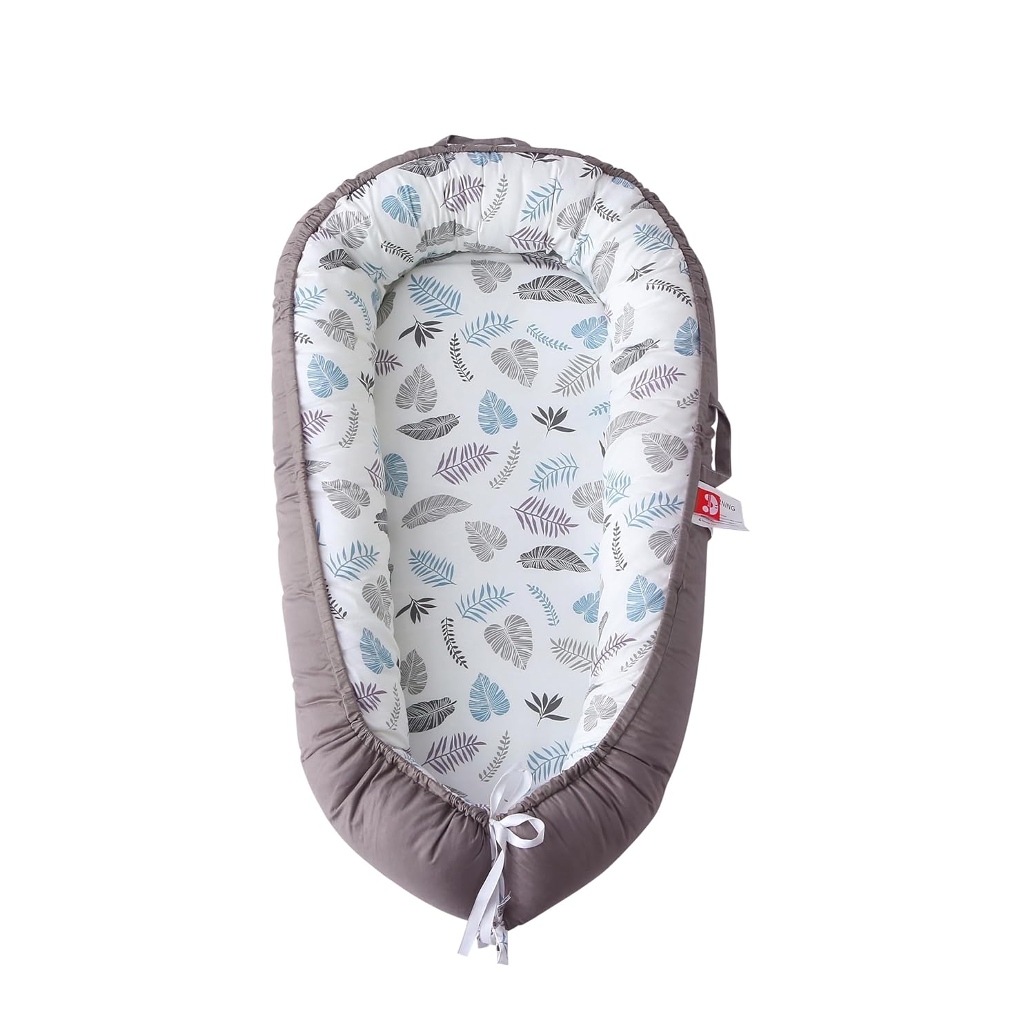 Baby Nest Lounger Cushion Cover for Newborns, Grey Portable Seat