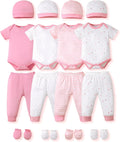 Newborn Baby Unisex 0-18 Months 20 Pc Essentials Set - Soft Cotton