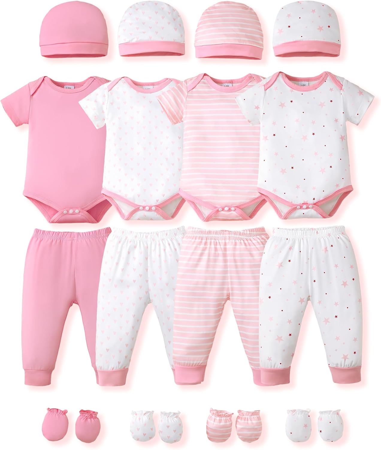 NZRVAWS Newborn Baby Clothes Set for Boys and Girls 0-18 Months