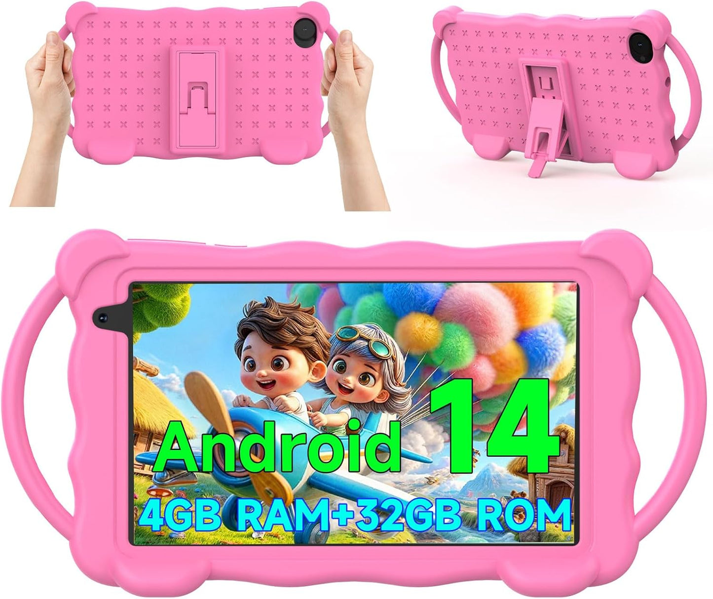 Kids Tablet 7 inch Android 14.0 for Toddler with Parental Control