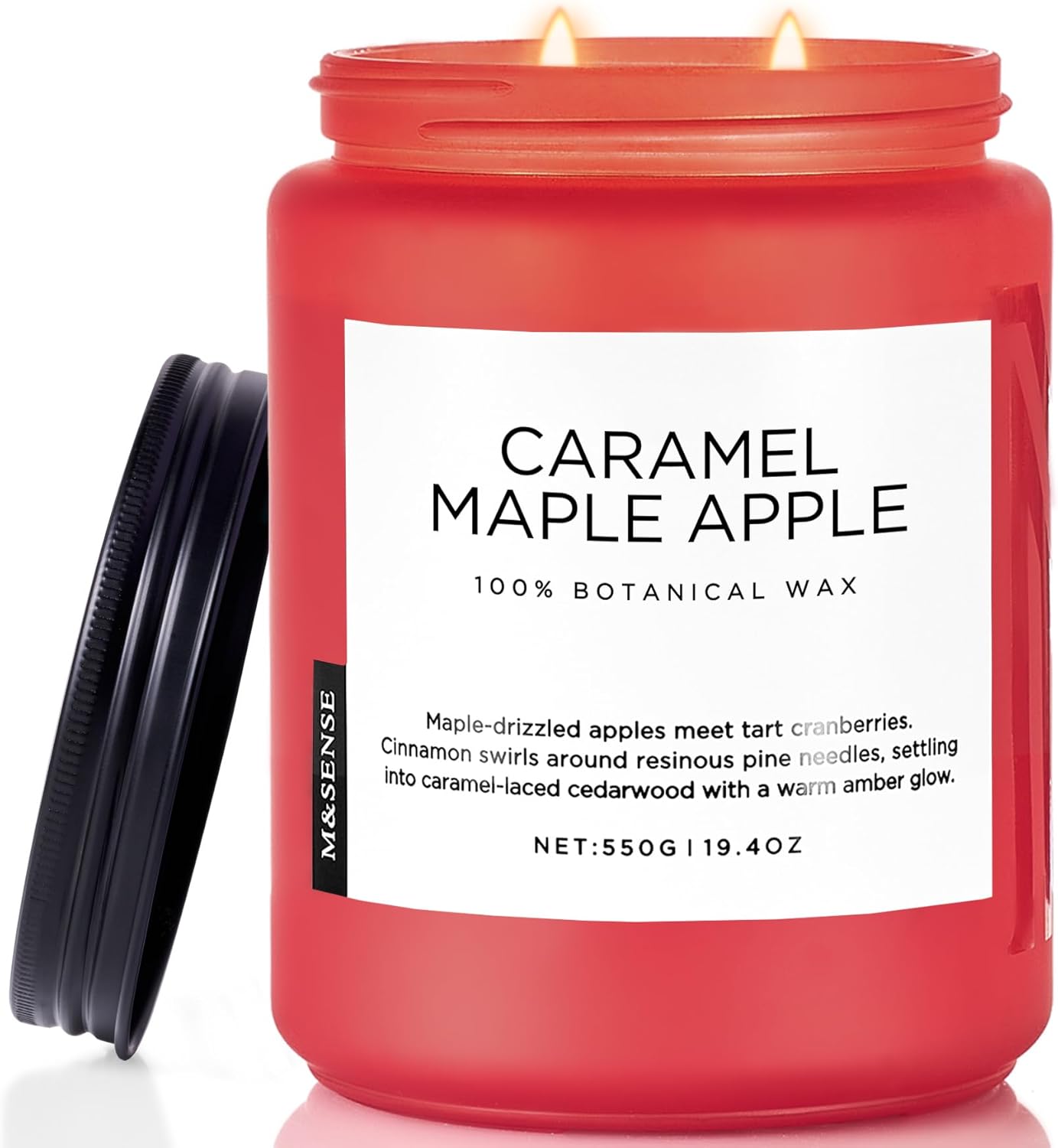 Caramel Apple Pie Candles for Home by M&SENSE - Long Lasting