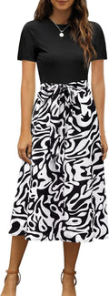 Zattcas Women 2025 Fall Midi Dress - Modest Work & Church Wear