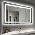 40x32 LED Bathroom Mirror with Lights - Dimmable Anti-Fog Vanity