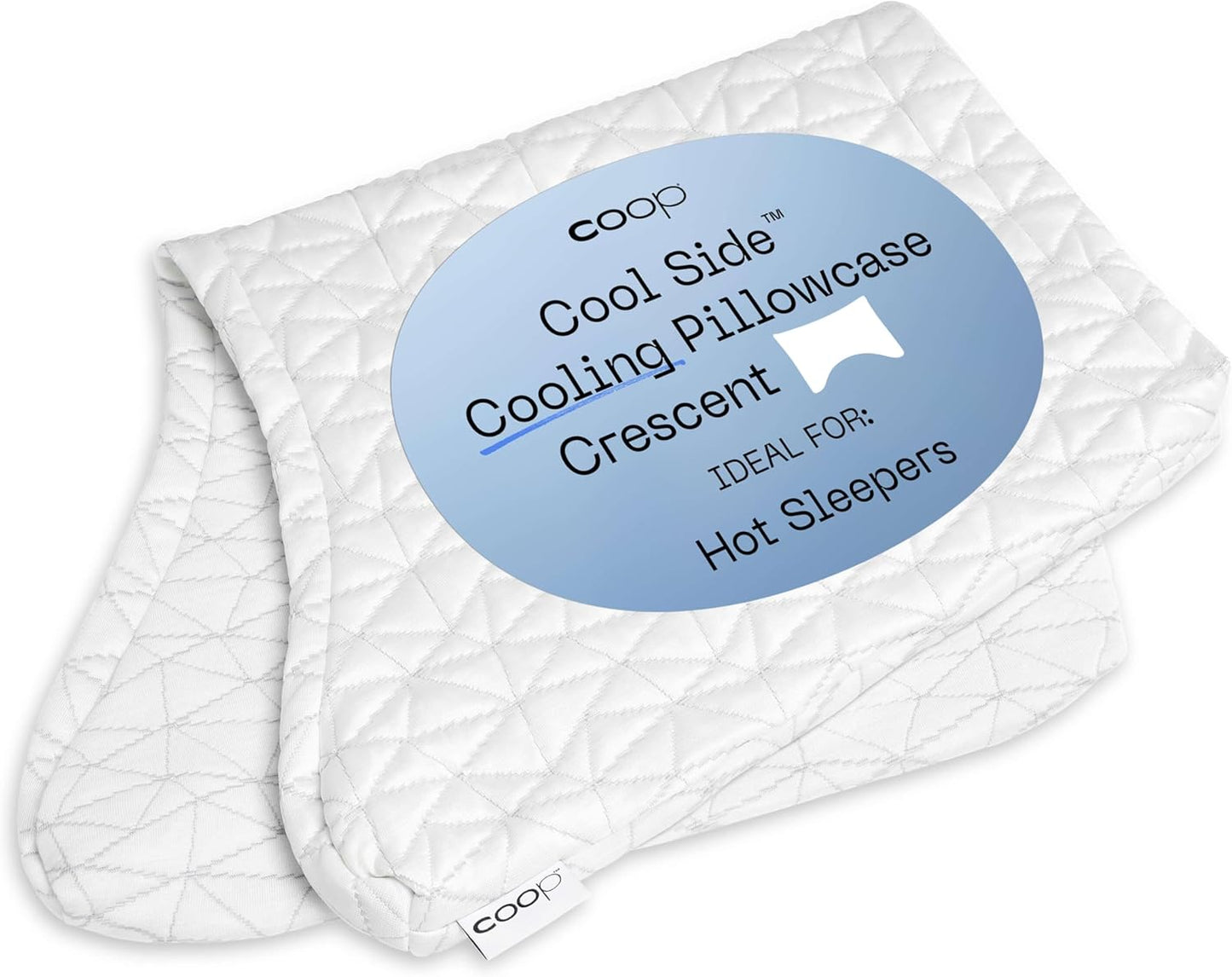 Coop Home Goods Cool Side Crescent Pillowcase for Hot Sleepers