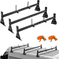 Universal Roof Ladder Rack for Van 57ft-65ft Adjustable - 3 Bars 800LB
