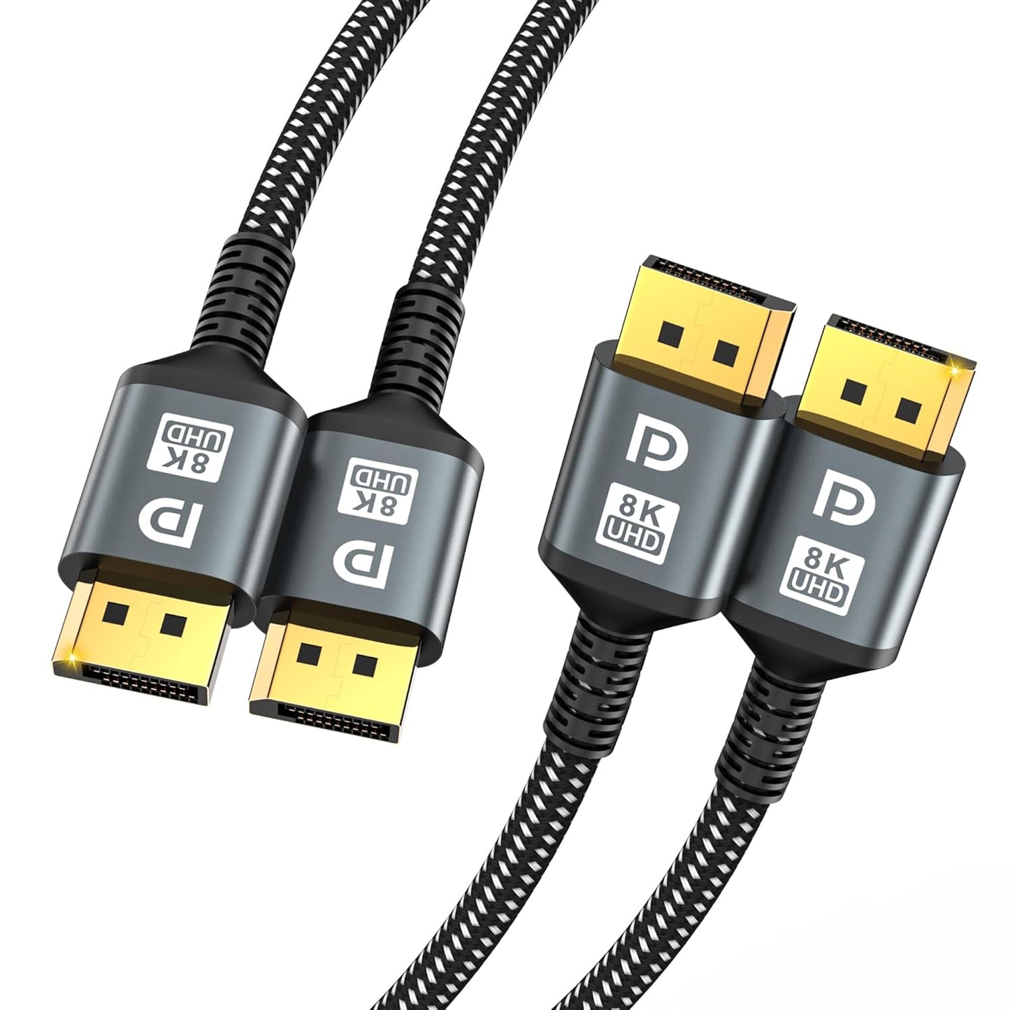 16K DP Cable 2-Pack | Ultimate Gaming Performance