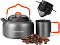 Odoland 1.2L Camping Coffee Pot Set - Brew Fresh Coffee Anywhere!