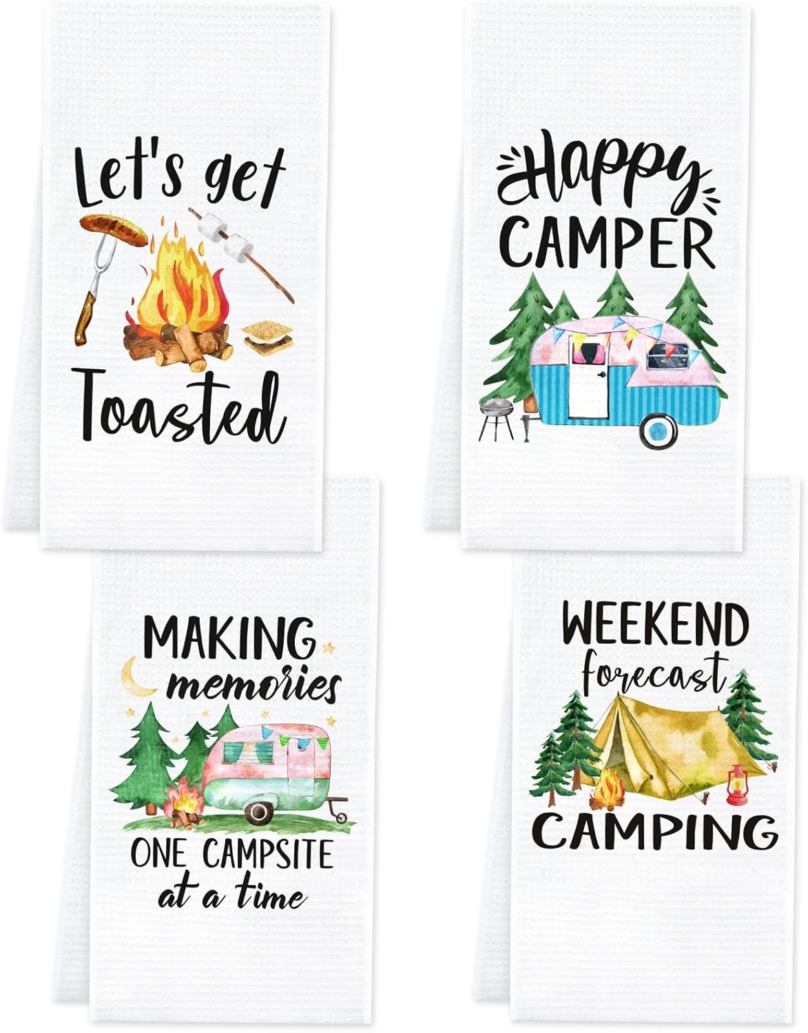 Hilarious Camping Dish Towels Set - Vansolinne