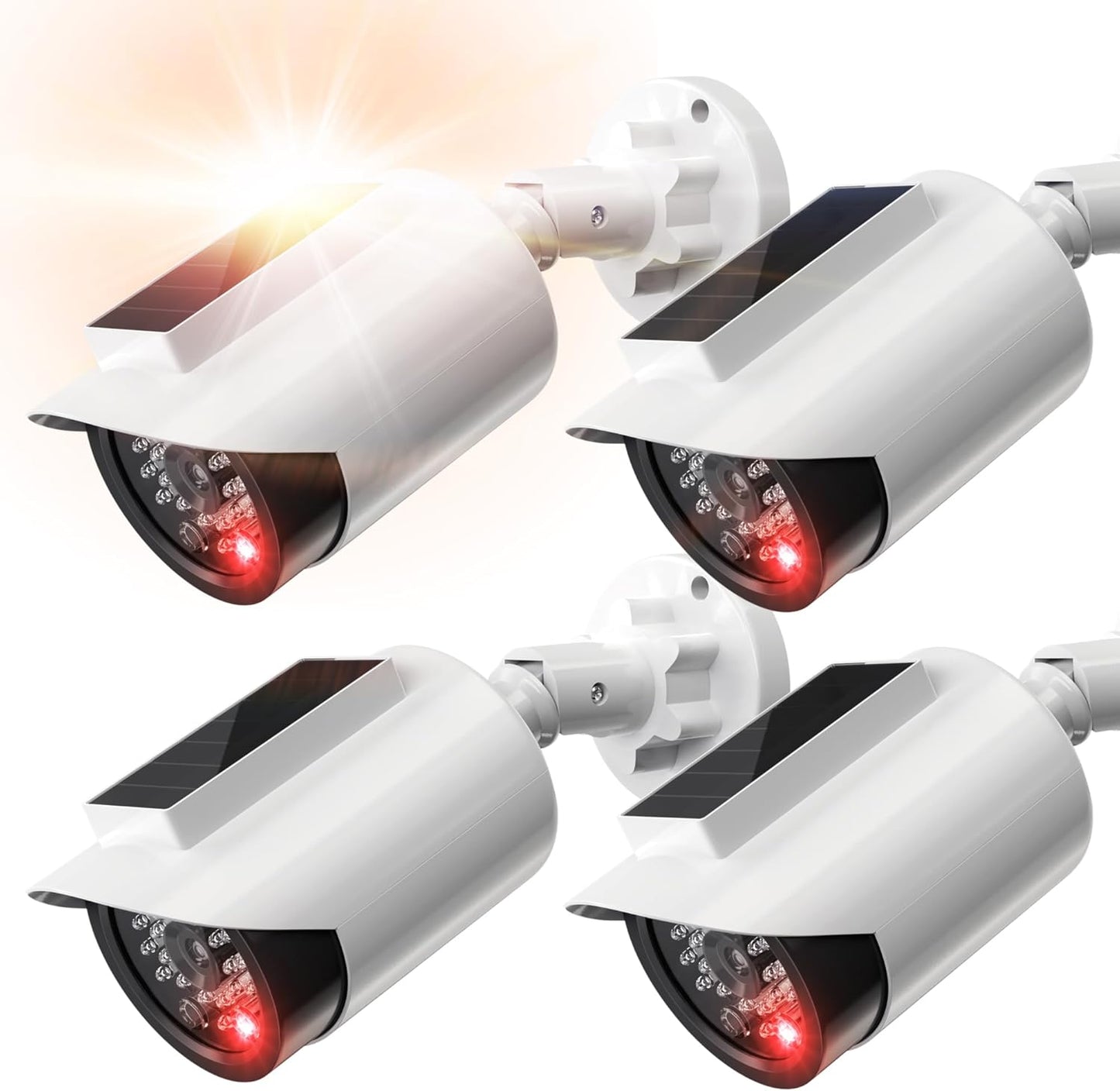 BNT Solar Powered Fake Security Camera for Outdoor Safety Alert