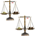 Vintage Metal Libra Jewelry Towers Display - Antique Bronze Stand