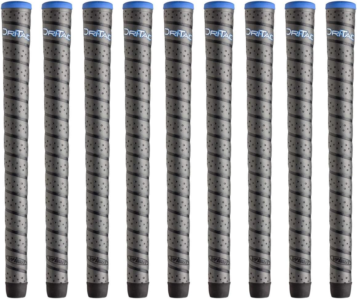 Dri-Tac Wrap Golf Grip Bundle by Winn - 9 Grips, Midsize