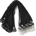 Bird Fiy Black Breakaway Lanyards 50 PCS - Durable Bulk ID Lanyards