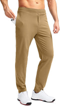 Pudolla Men's Golf Pants Stretch Sweatpants Slim Fit