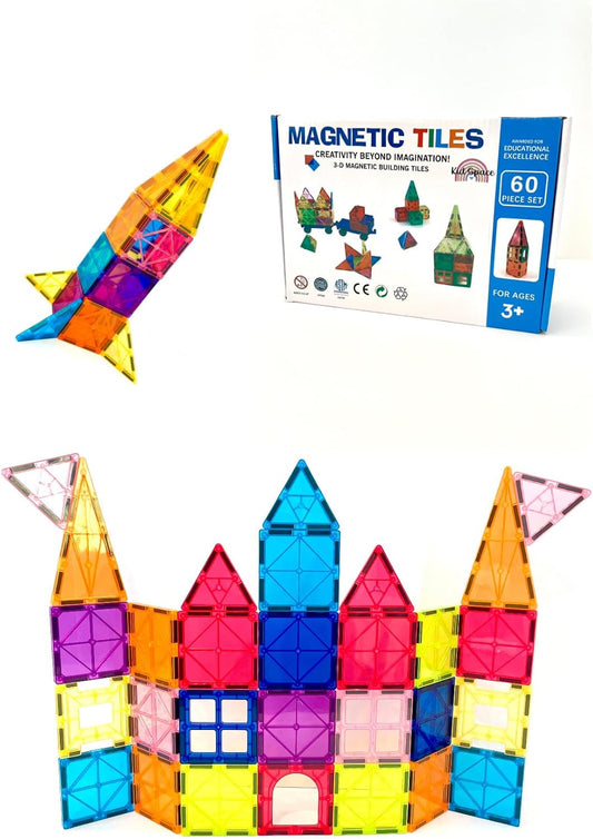STEM Magnetic Building Blocks Set - Kid Space Fun