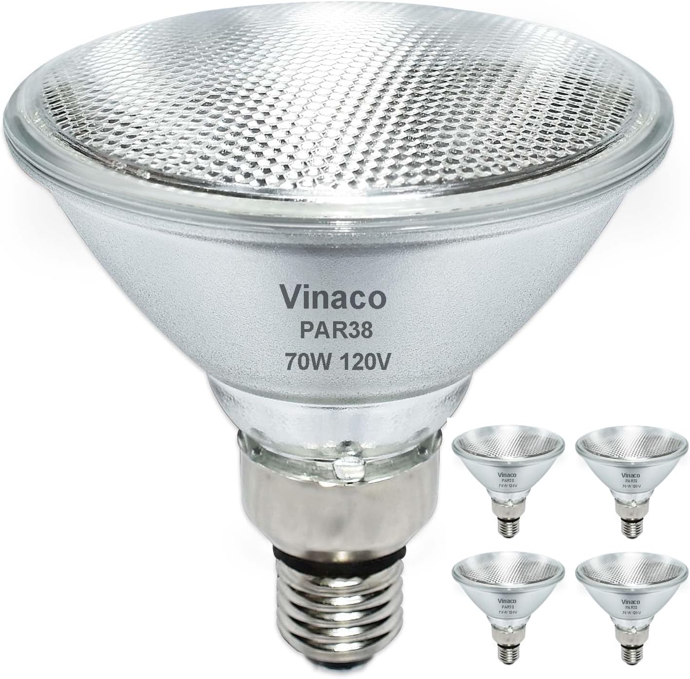 Vinaco PAR38 Flood Light 4 Pack Dimmable 70W High Brightness