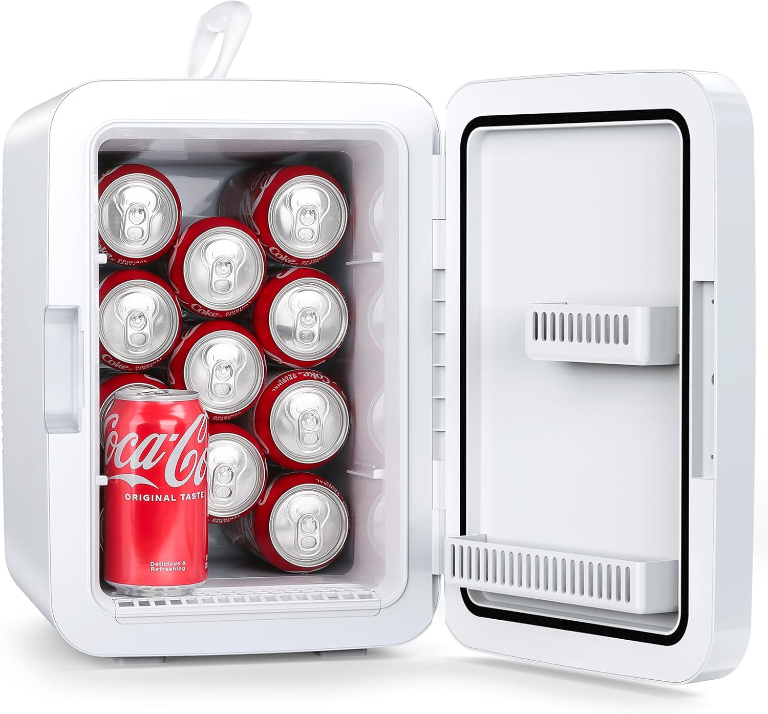 Compact Mini Fridge for Beverages and Skincare Essentials