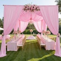Baby Pink Backdrop Curtain 10ft x 15ft - Extra Long Photo Drapes