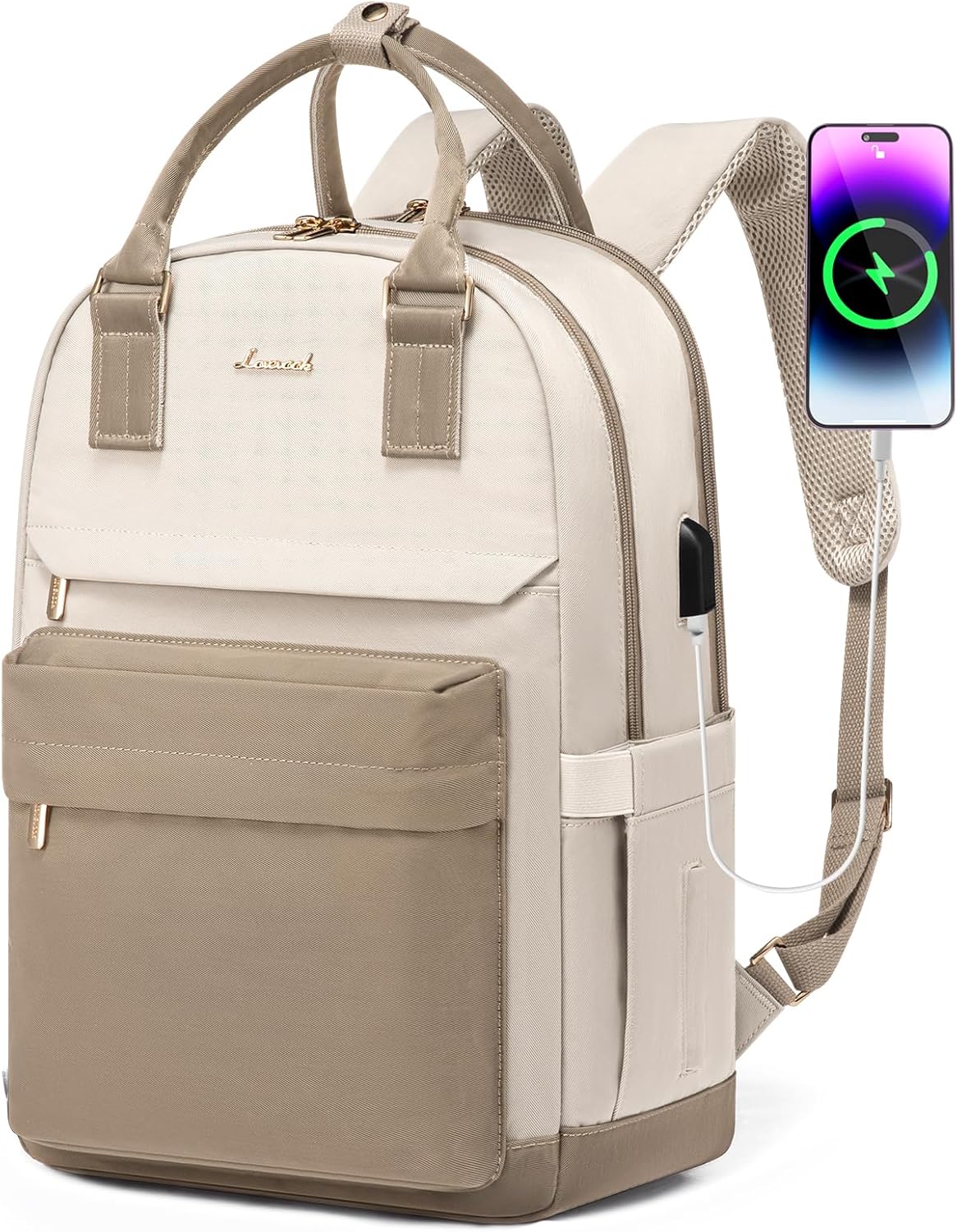 LOVEVOOK Laptop Backpack for Women with USB Port and Style